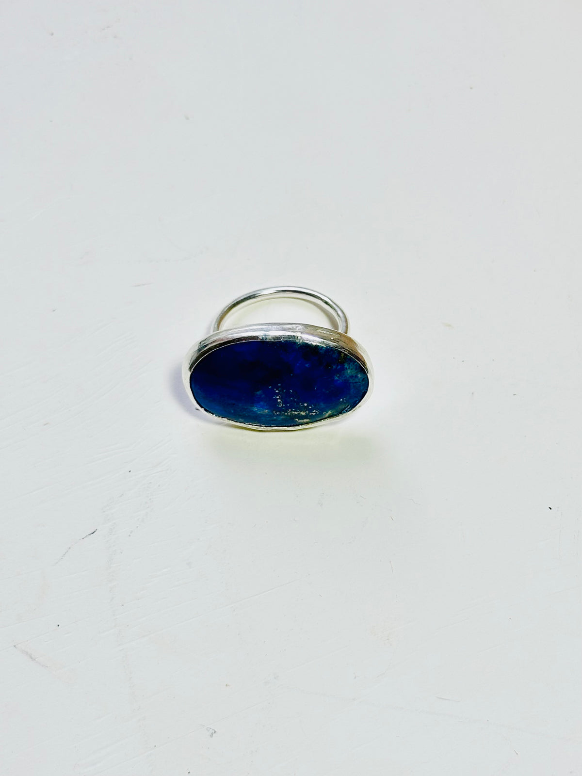 Midnight Starlight: Natural Lapis Lazuli Cocktail Ring