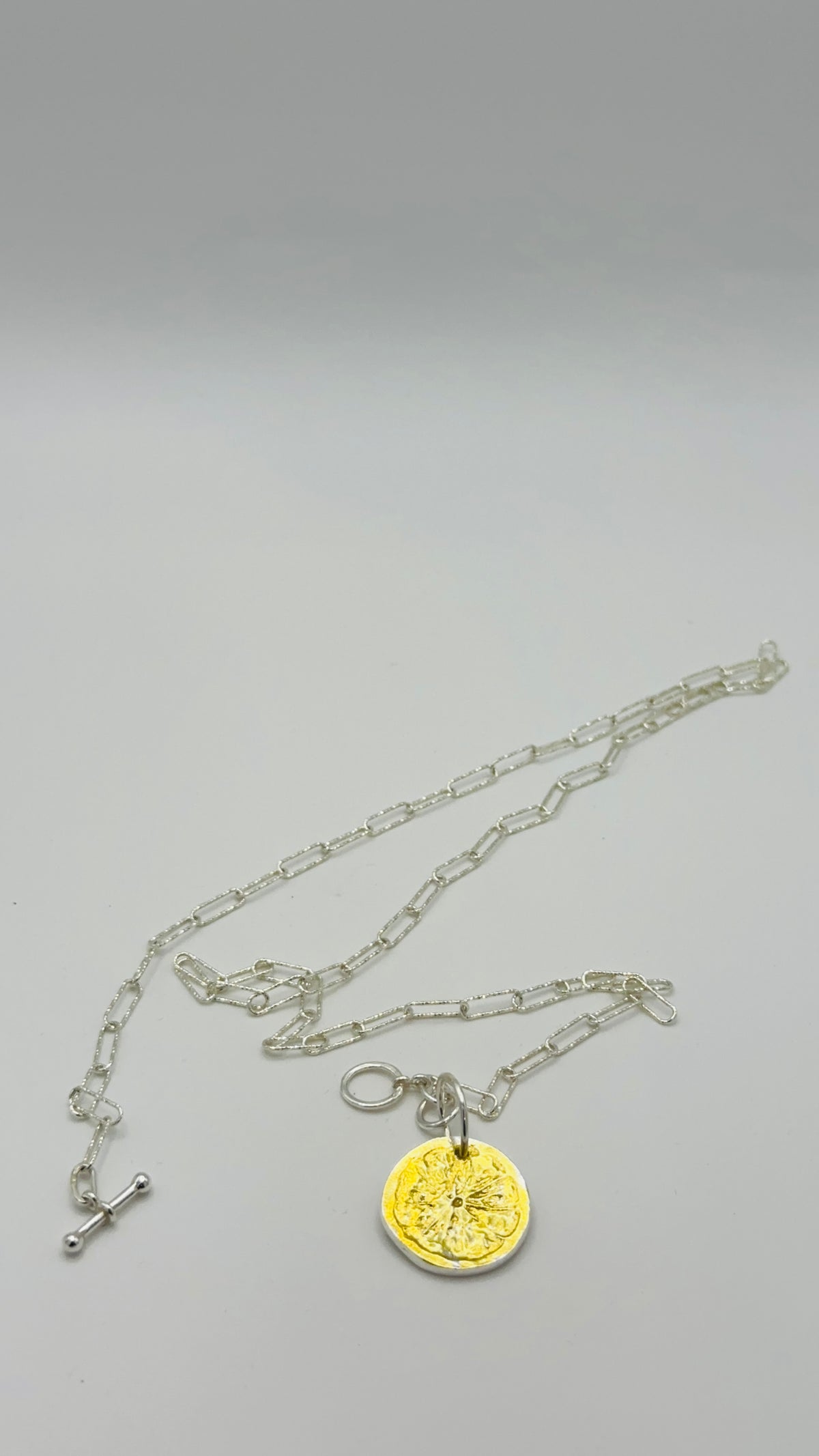 Statement Orange Slice Necklace with Keum Boo