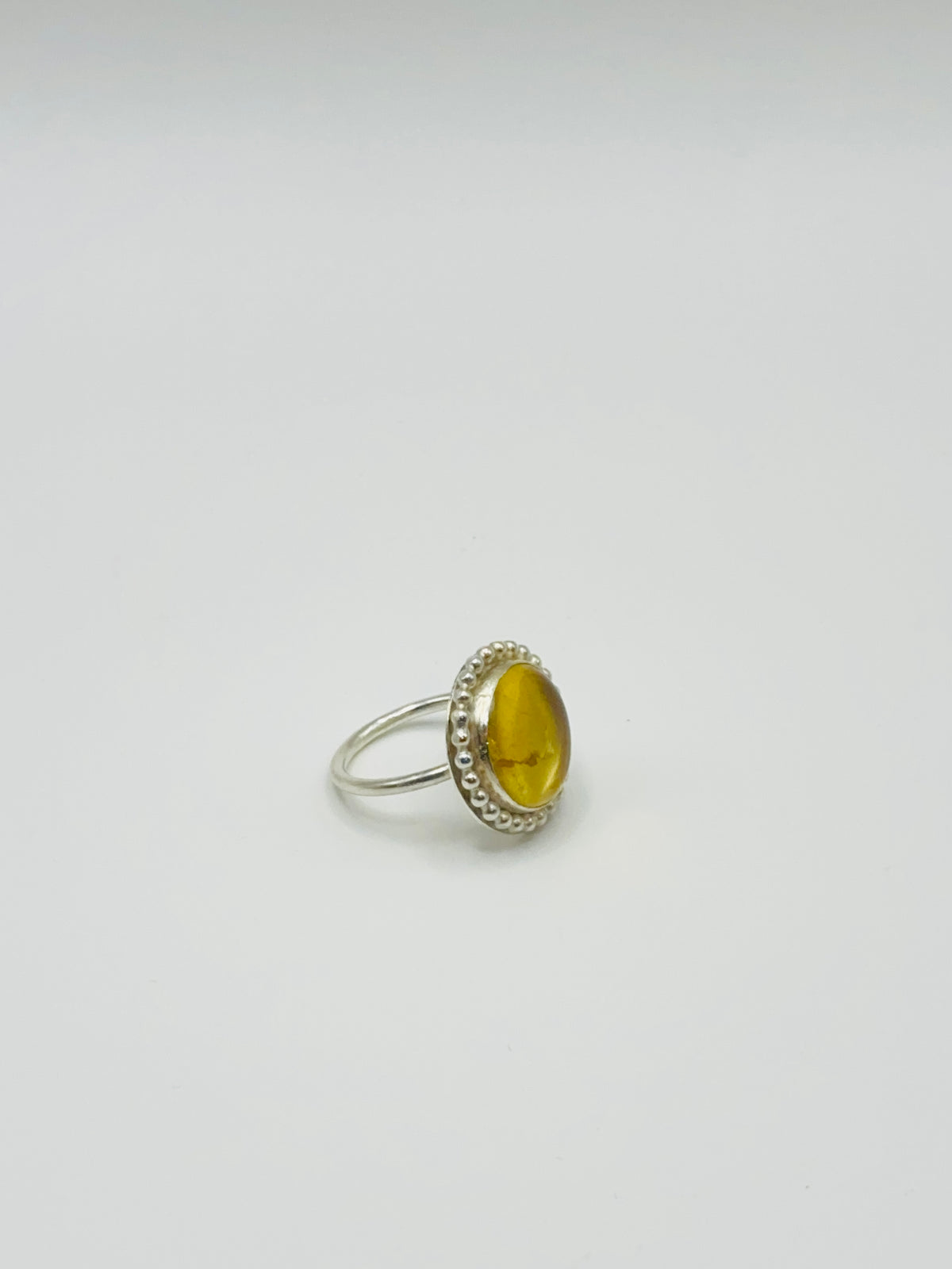 Sunlit Glamour Citrine Cocktail Ring