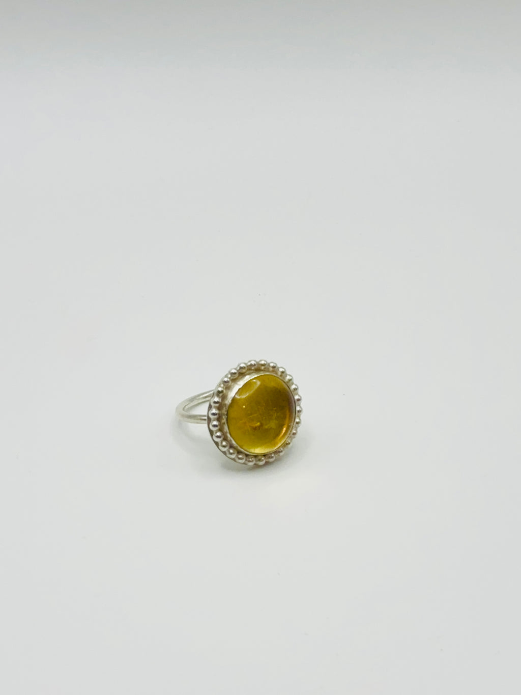 Sunlit Glamour Citrine Cocktail Ring