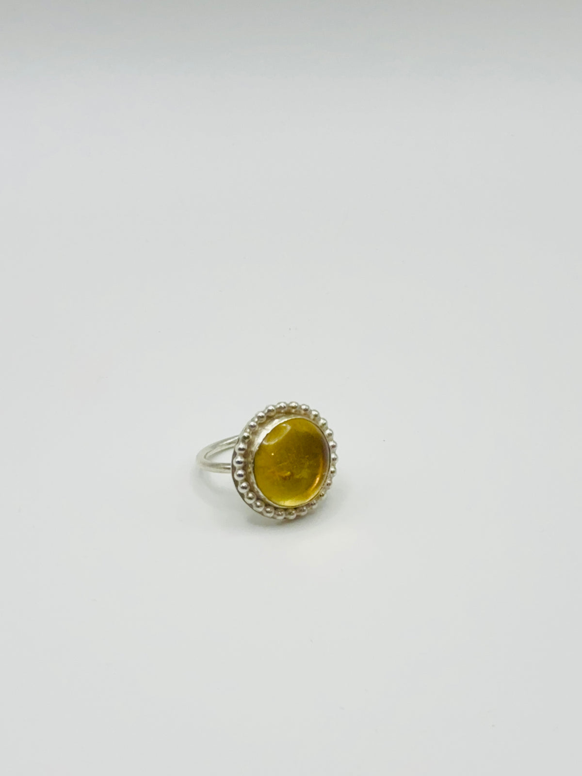 Sunlit Glamour Citrine Cocktail Ring
